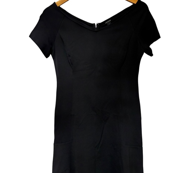 Ann Taylor | Women's Off-the-Shoulder Black Dress - Picture 2 of 8